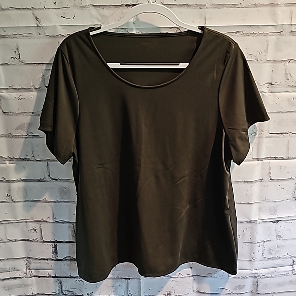 Olive Green Silky Tee